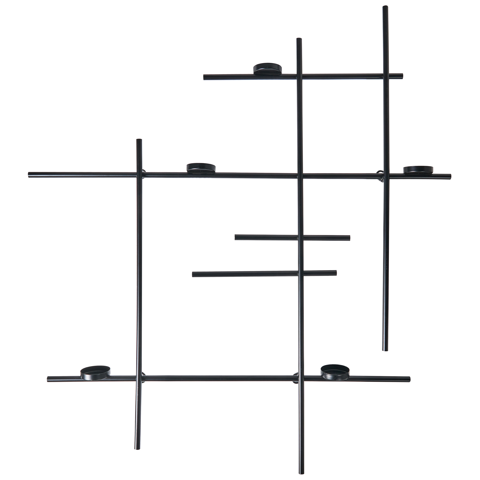 Væglysestage PORTO 74 cm Sort