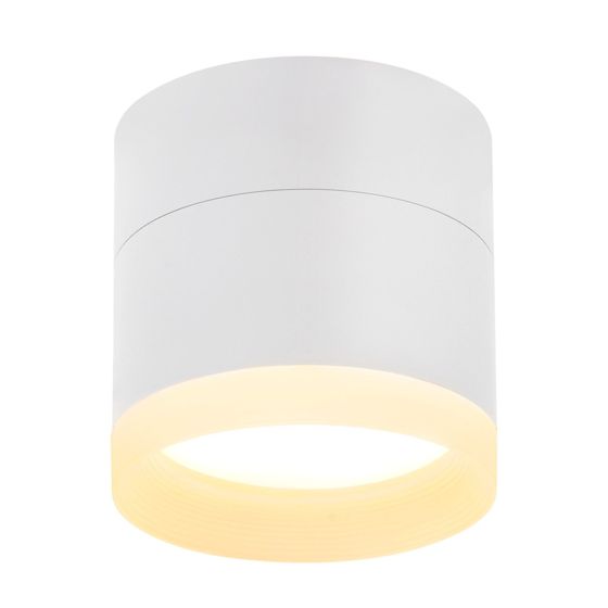NETTLIFE LED-påbygningsspot rund loftspot hvid 5 W påbygningsspot lille akryl
