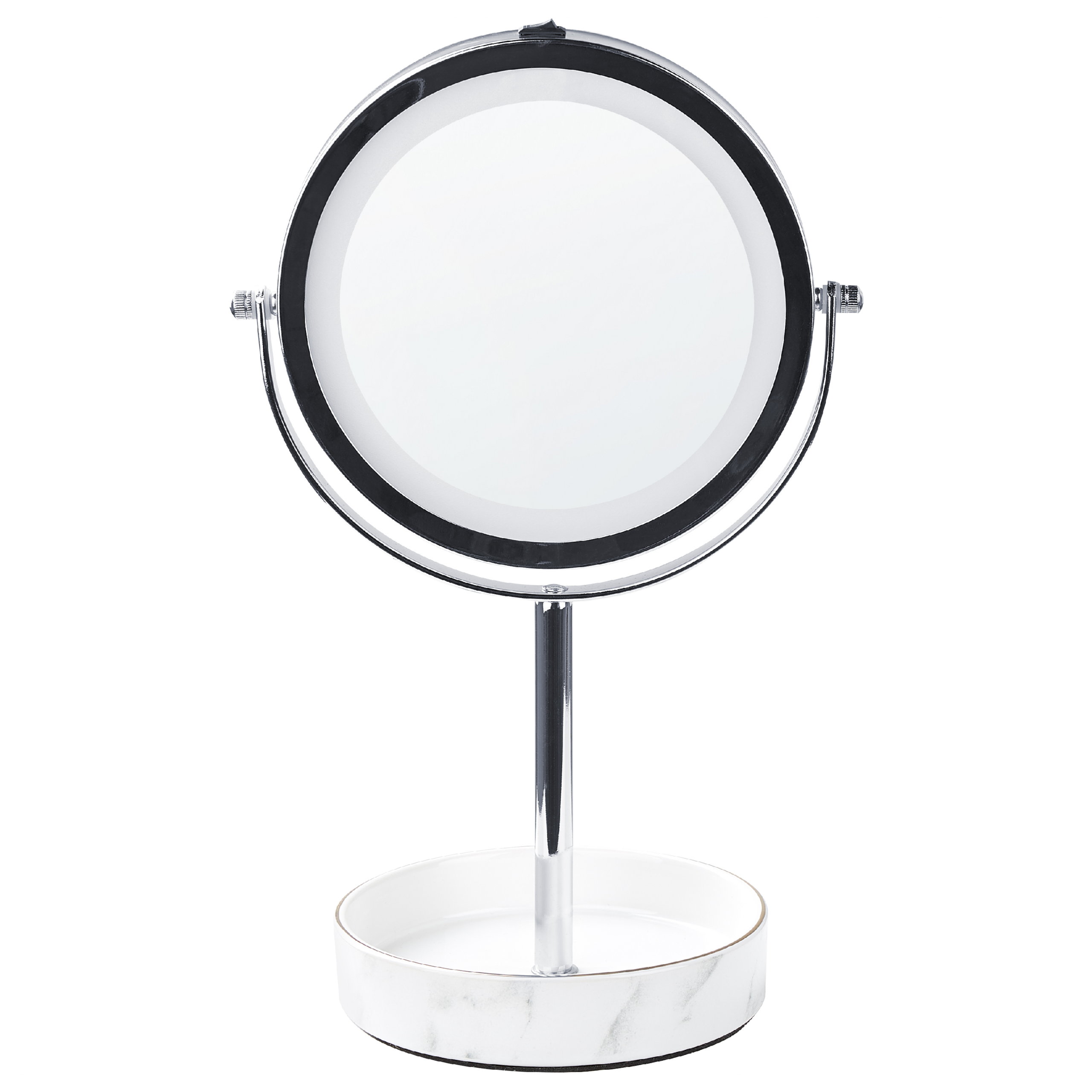 Makeup spejl LED SAVOIE Hvid/sølv