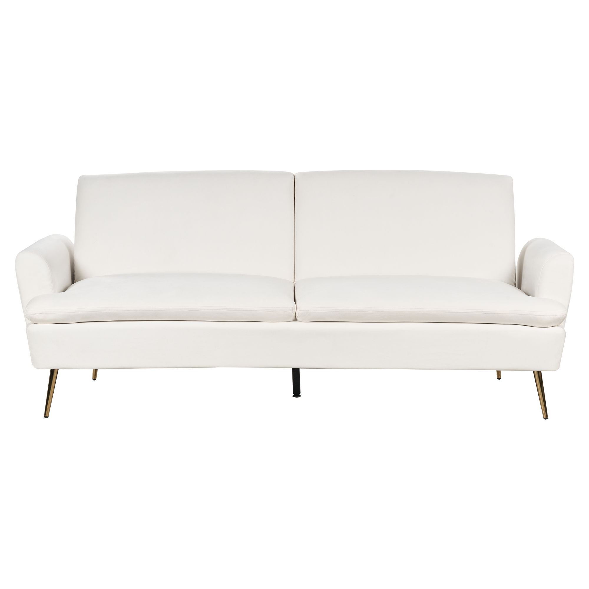 Sovesofa 3 personers VETTRE Velour Cremehvid
