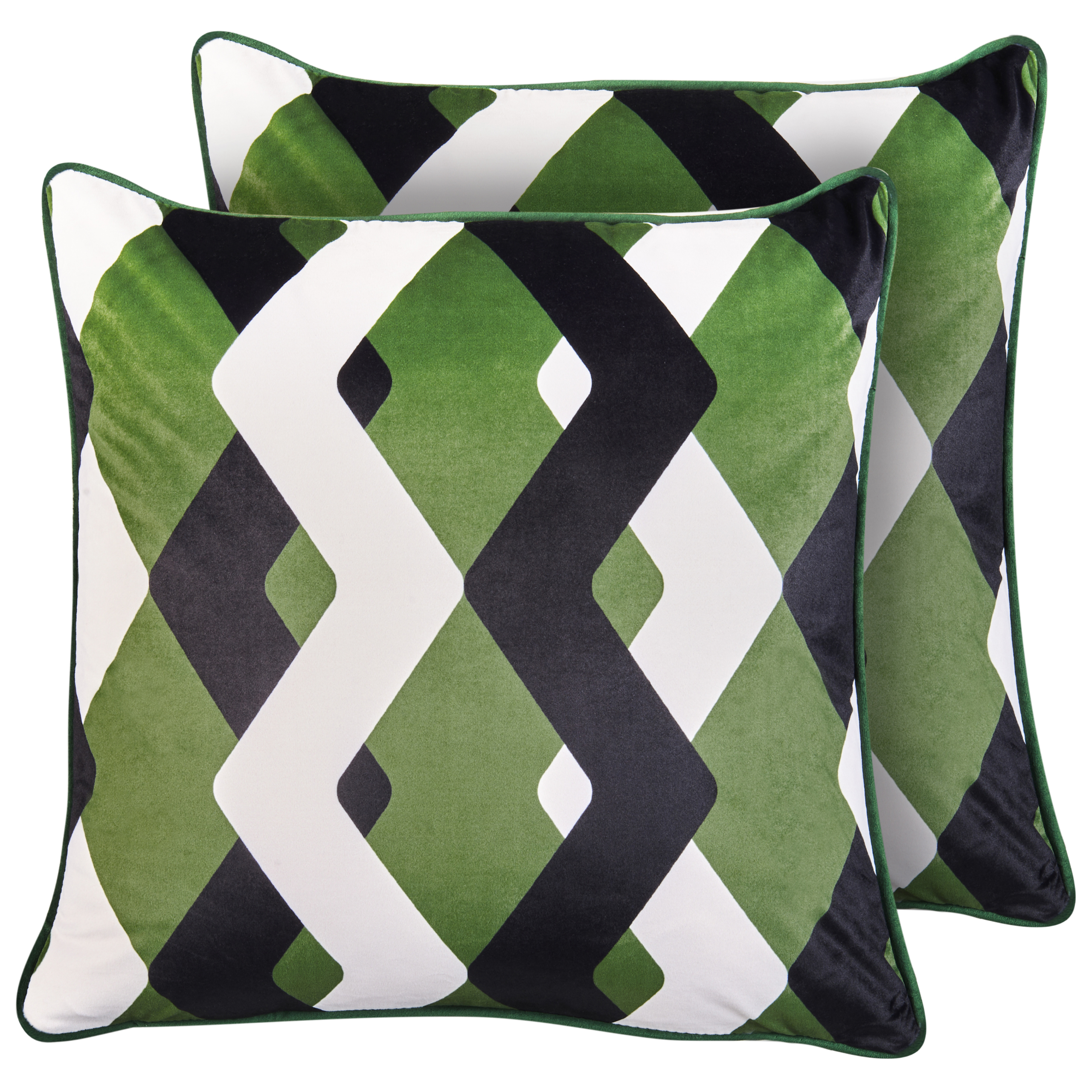 Sæt af 2 havehynder SWAY Geometrisk mønster 45 x 45 cm Multifarvet