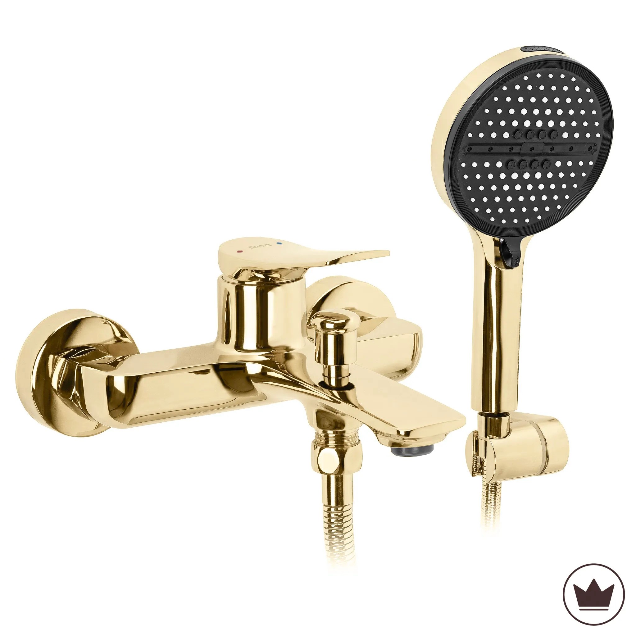 REA Premium badekarsarmatur VISON Guld, 20,5x21x10,5cm
