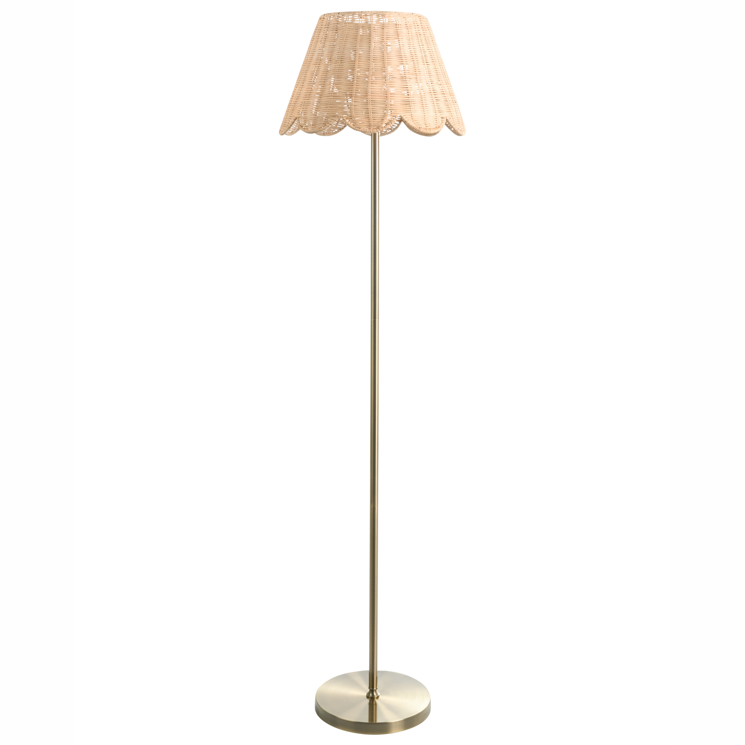 Gulvlampe SALM Rattan Naturlig