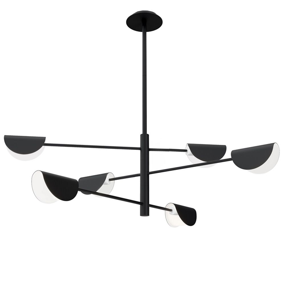 TOOLIGHT hængende loftlampe APP1261-6CP Sort 18x50x18cm