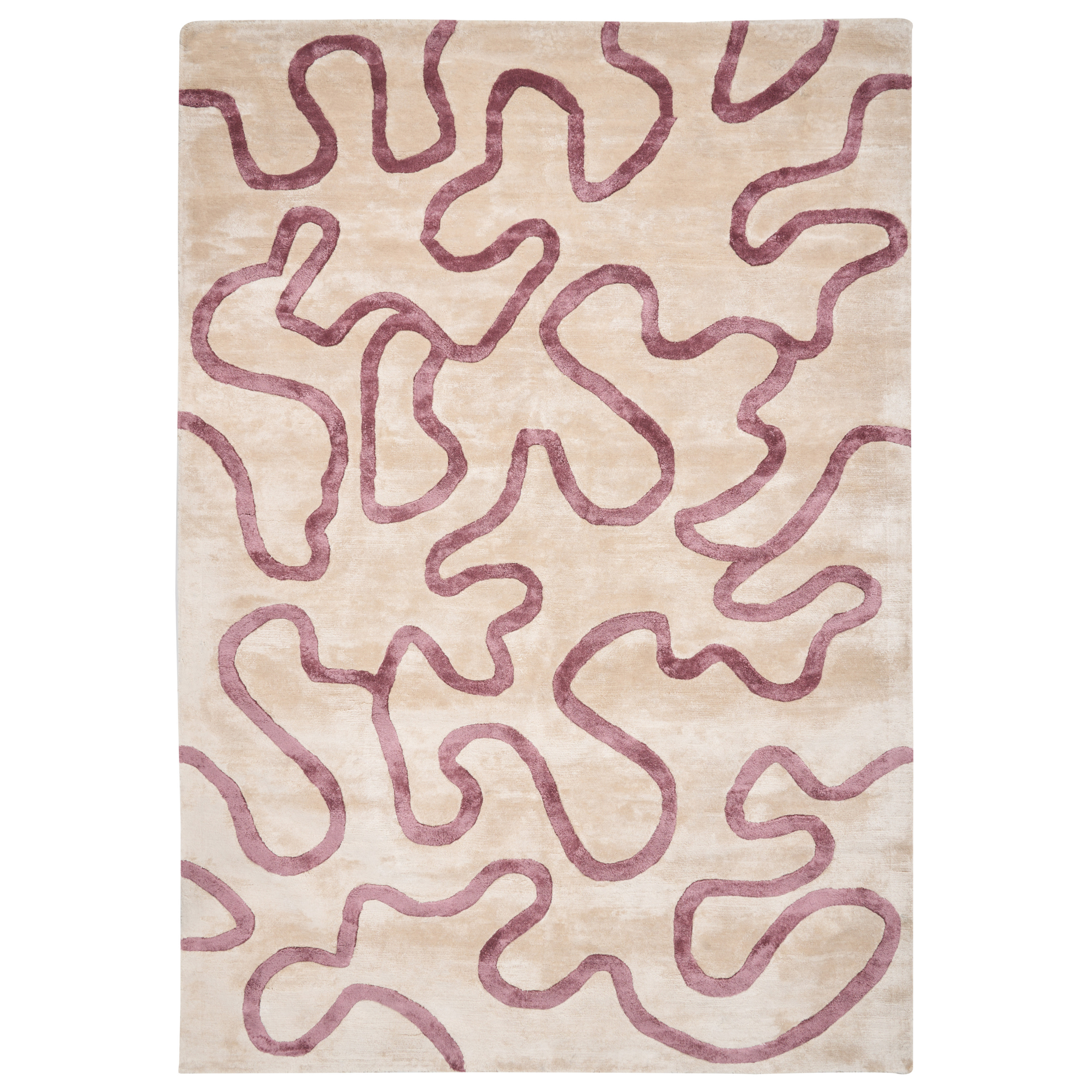 Gulvtæppe KAPPAR Beige 160 x 230 cm Viskose