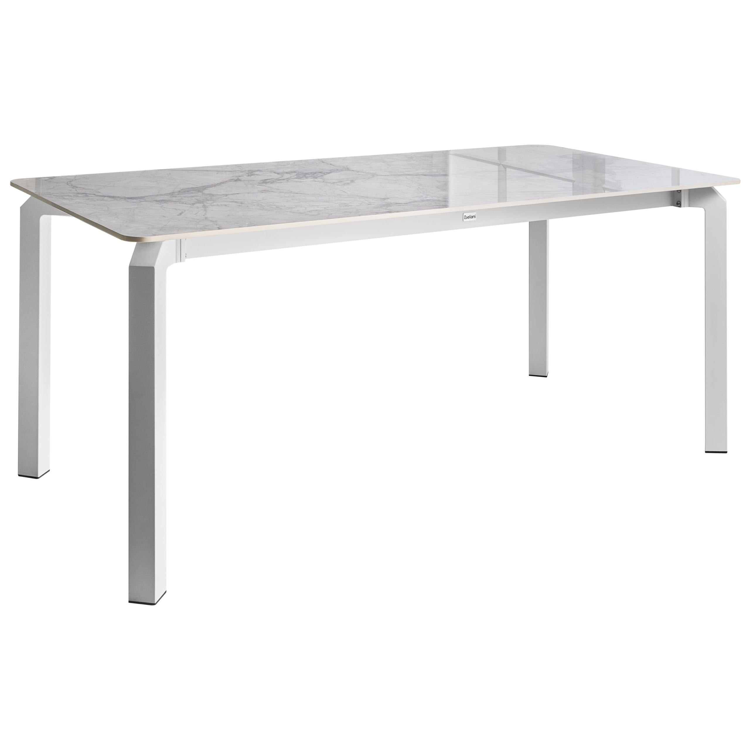 Havebord FELETTO 180 cm 90 cm Sten Hvid marmor