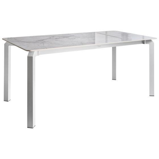 Havebord FELETTO 180 cm 90 cm Sten Hvid marmor