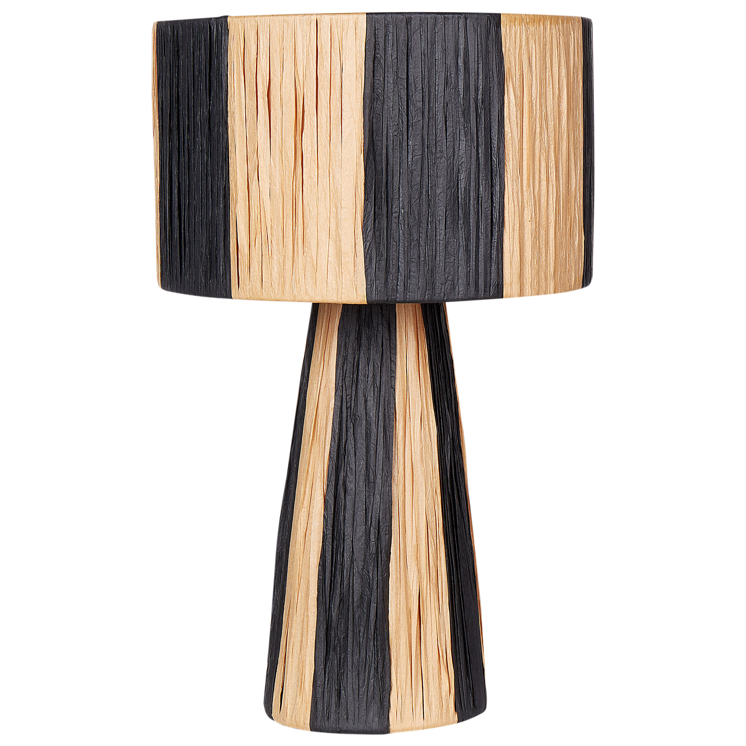 Bordlampe WELMEL Flet Brun/sort