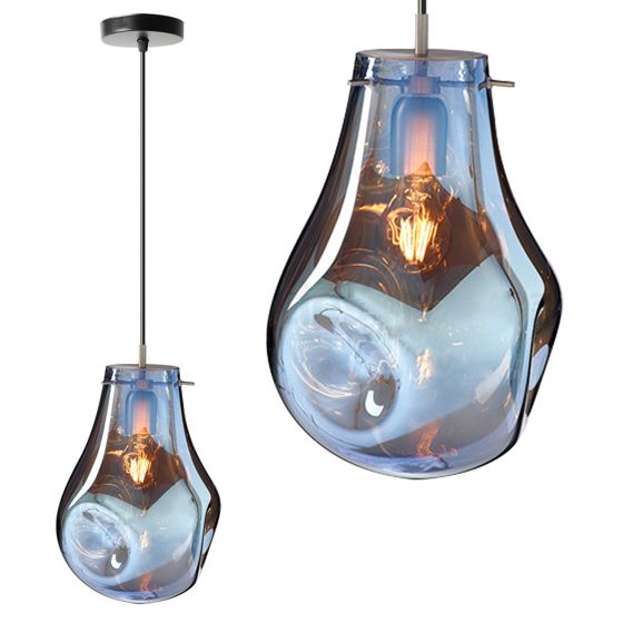 TOOLIGHT hængende loftlampe APP327-1CP Blå 29x20,5x29cm