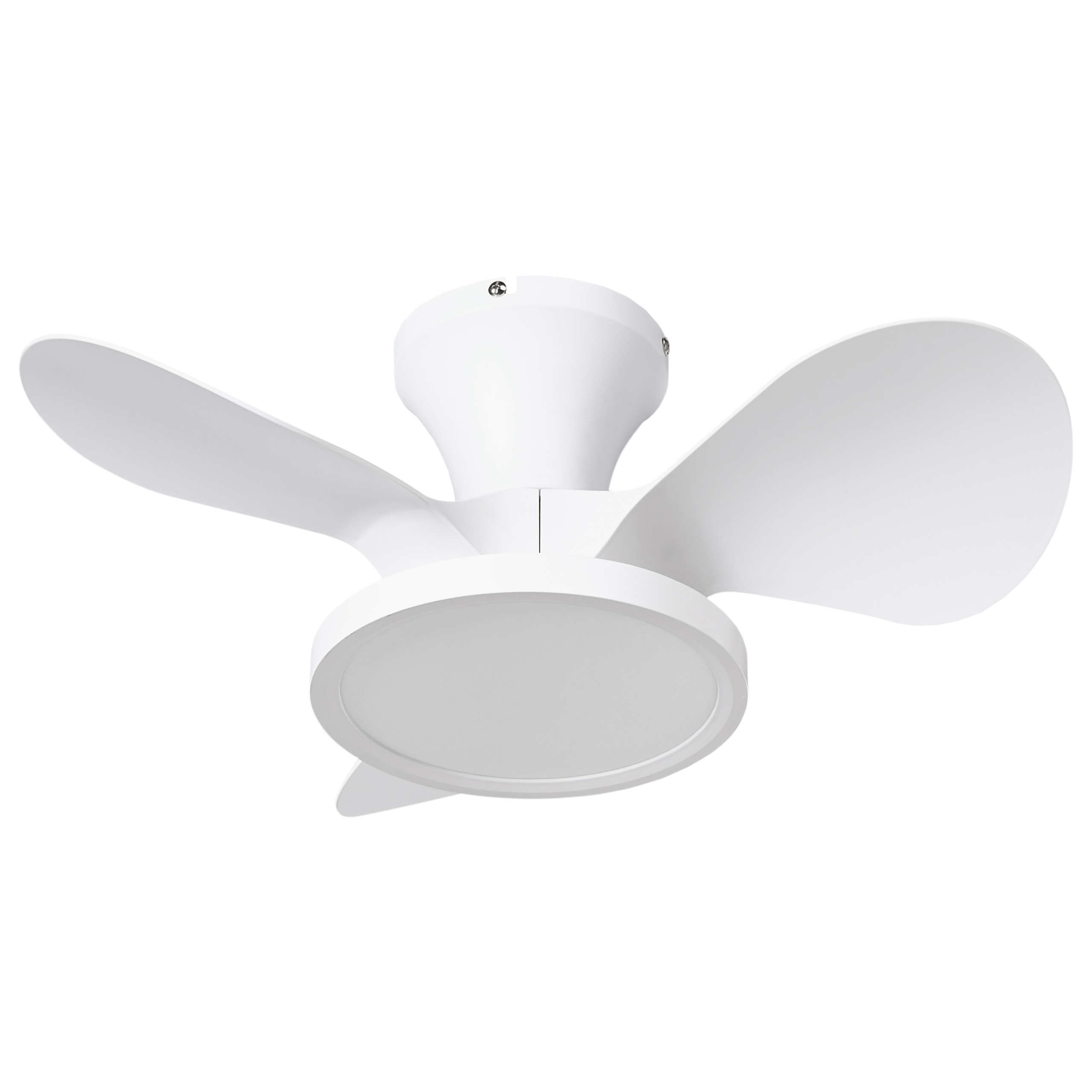 Ventilator med lys PUNTI Med fjernbetjening LED Hvid