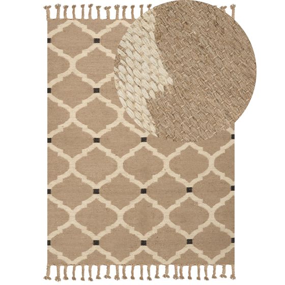 Gulvtæppe ORENCIK Beige 160 x 230 cm Jute