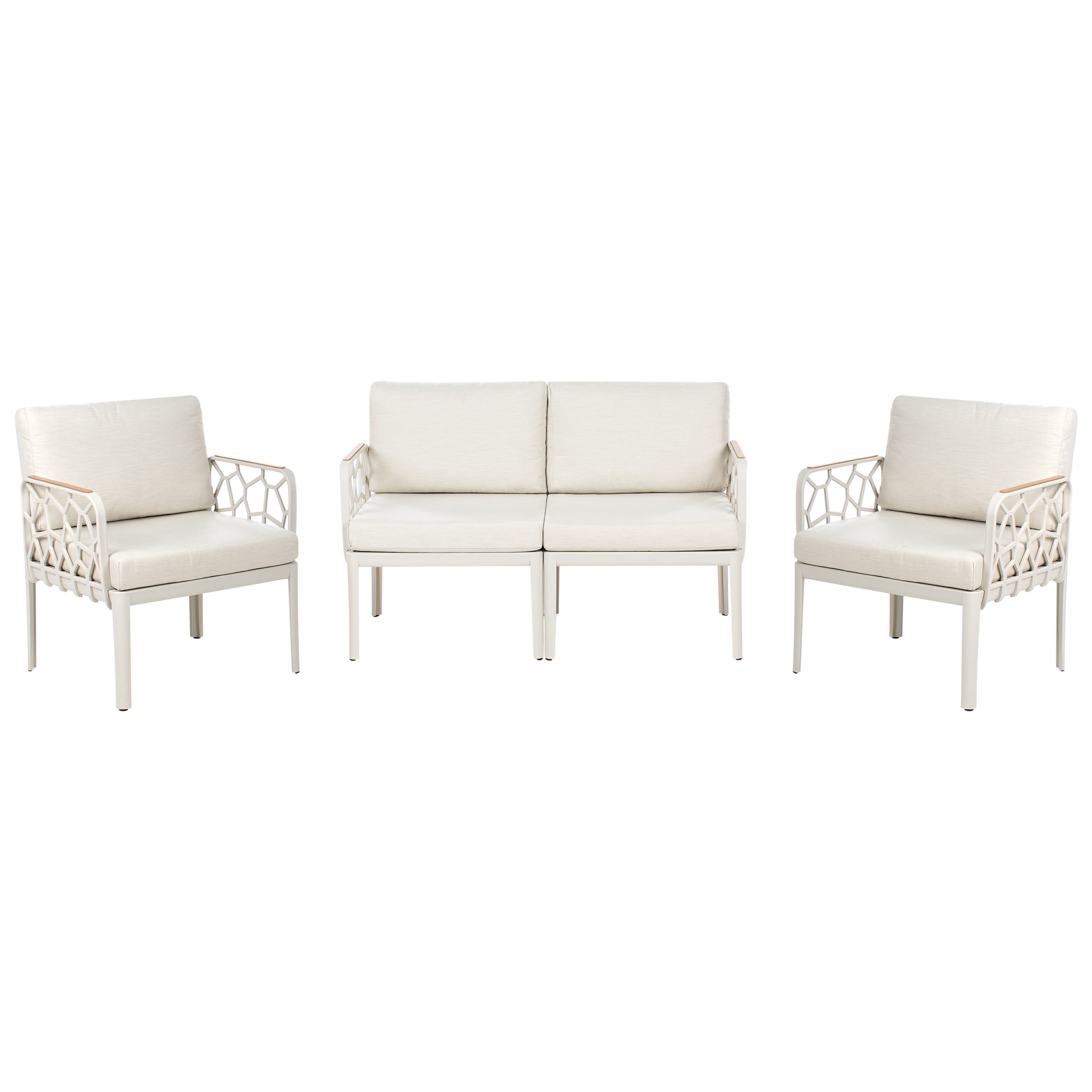 havesofasæt 4 personers ERICHE Lys Beige