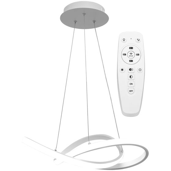 TOOLIGHT hængende loftlampe APP392-CP LED Hvid 9x44,5x90cm