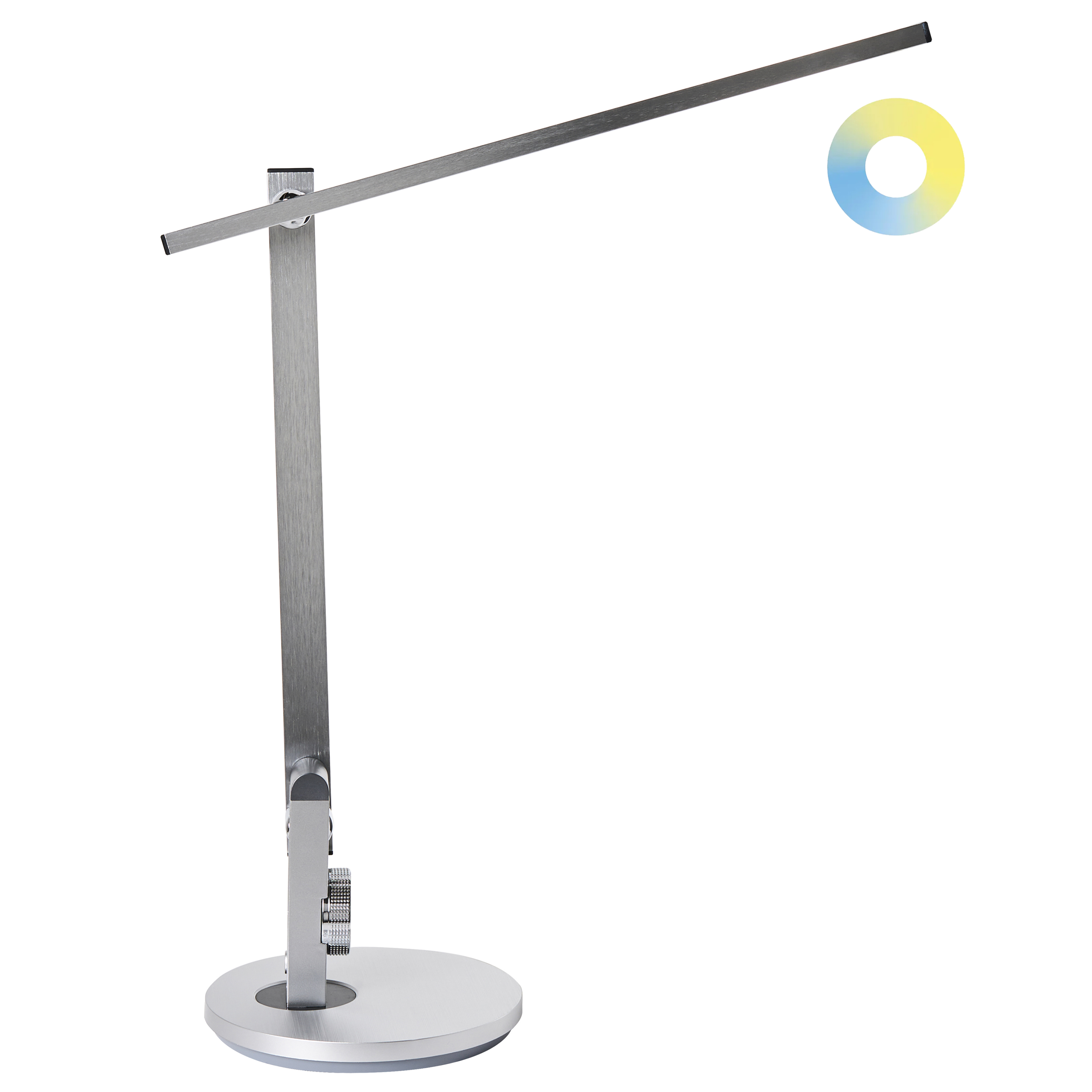 LED skrivebordslampe CETUS Med dæmpning Sølv