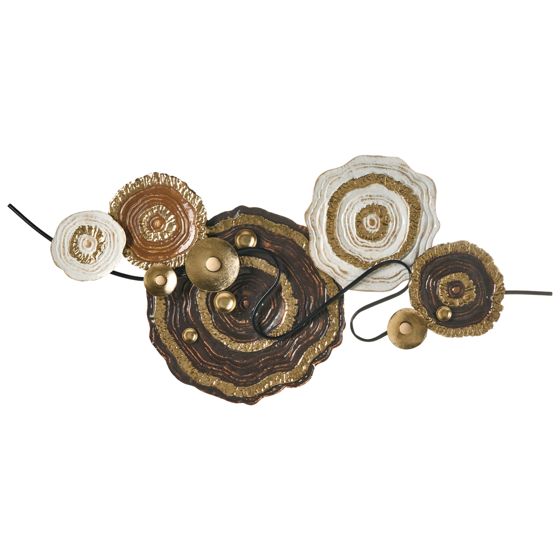 Vægdekoration IRIDIUM 55 cm Metal Multifarvet