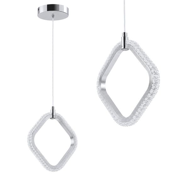 TOOLIGHT hængende loftlampe LHJ127-1CP LED Krom 139x26x28cm