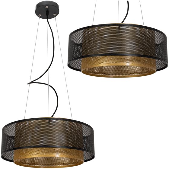 TOOLIGHT hængende loftlampe APP1000-CP Sort 15x40x15cm