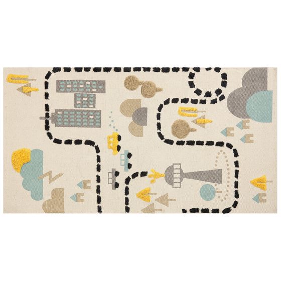 Børnetæppe SAZAK Multifarvet 80 x 150 cm Bomuld