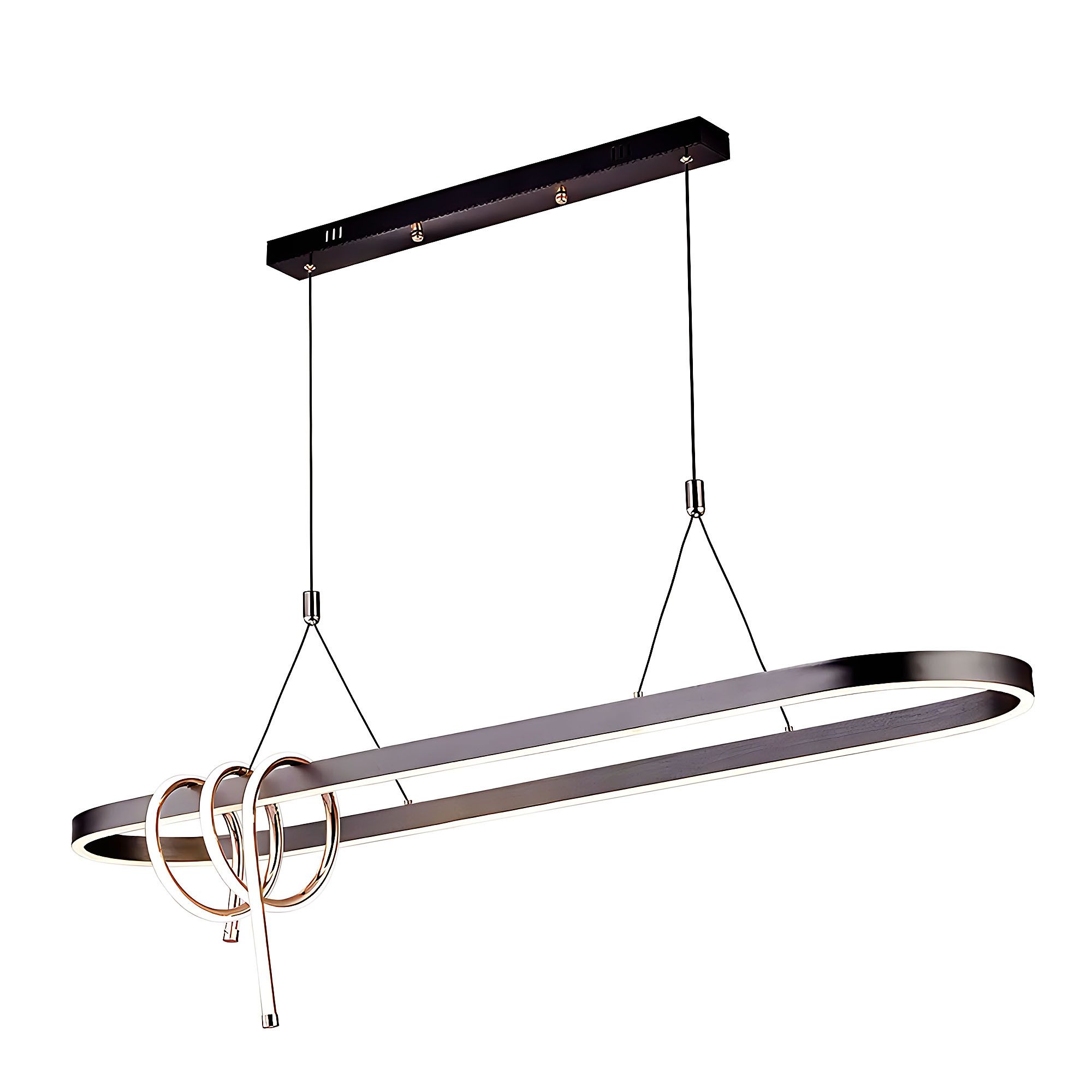 TOOLIGHT hængende loftlampe LHJ040-CP 120cm LED Sort 120x30x30cm