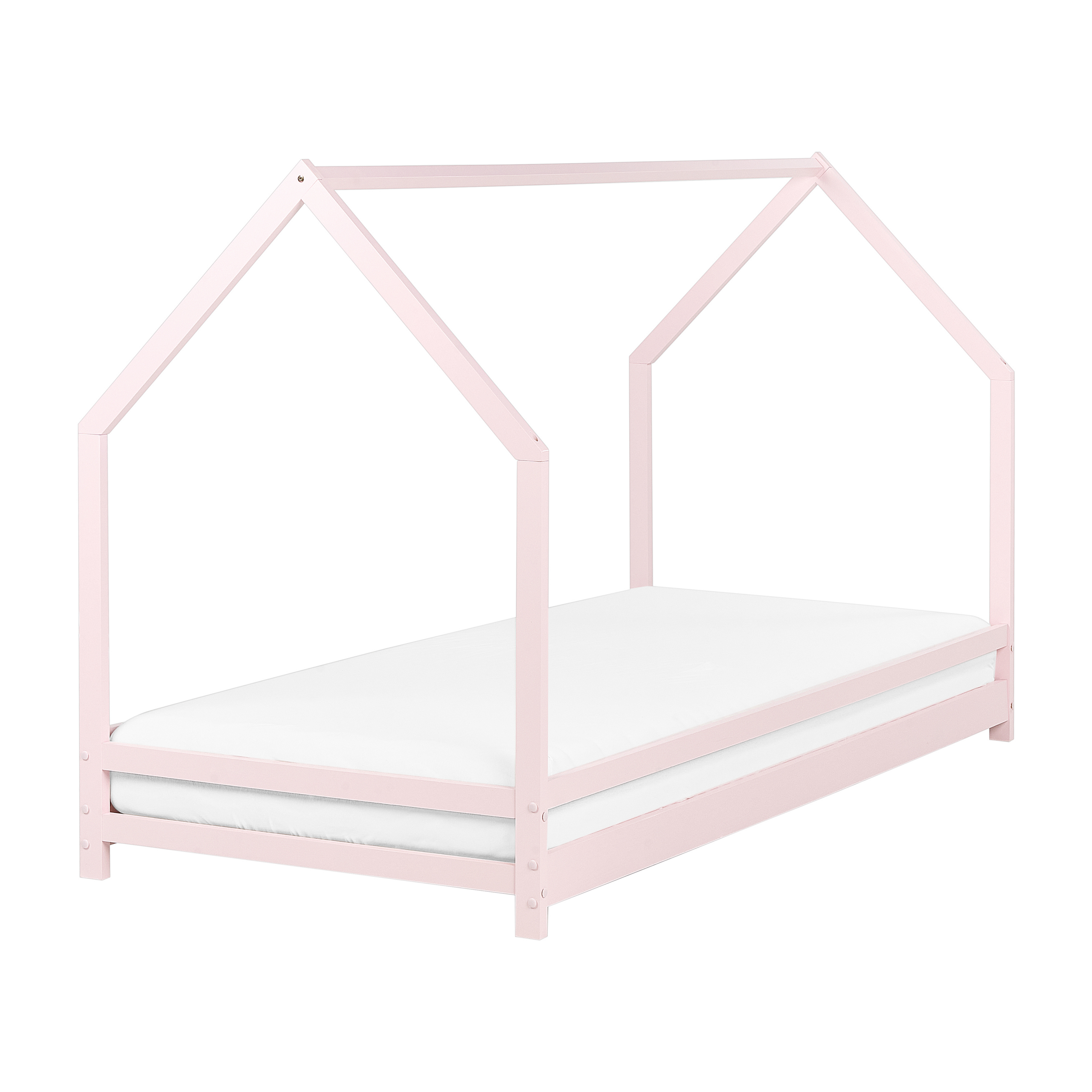 Børneseng Hus Fyretræ APPY 90 x 200 cm Pastellrosa