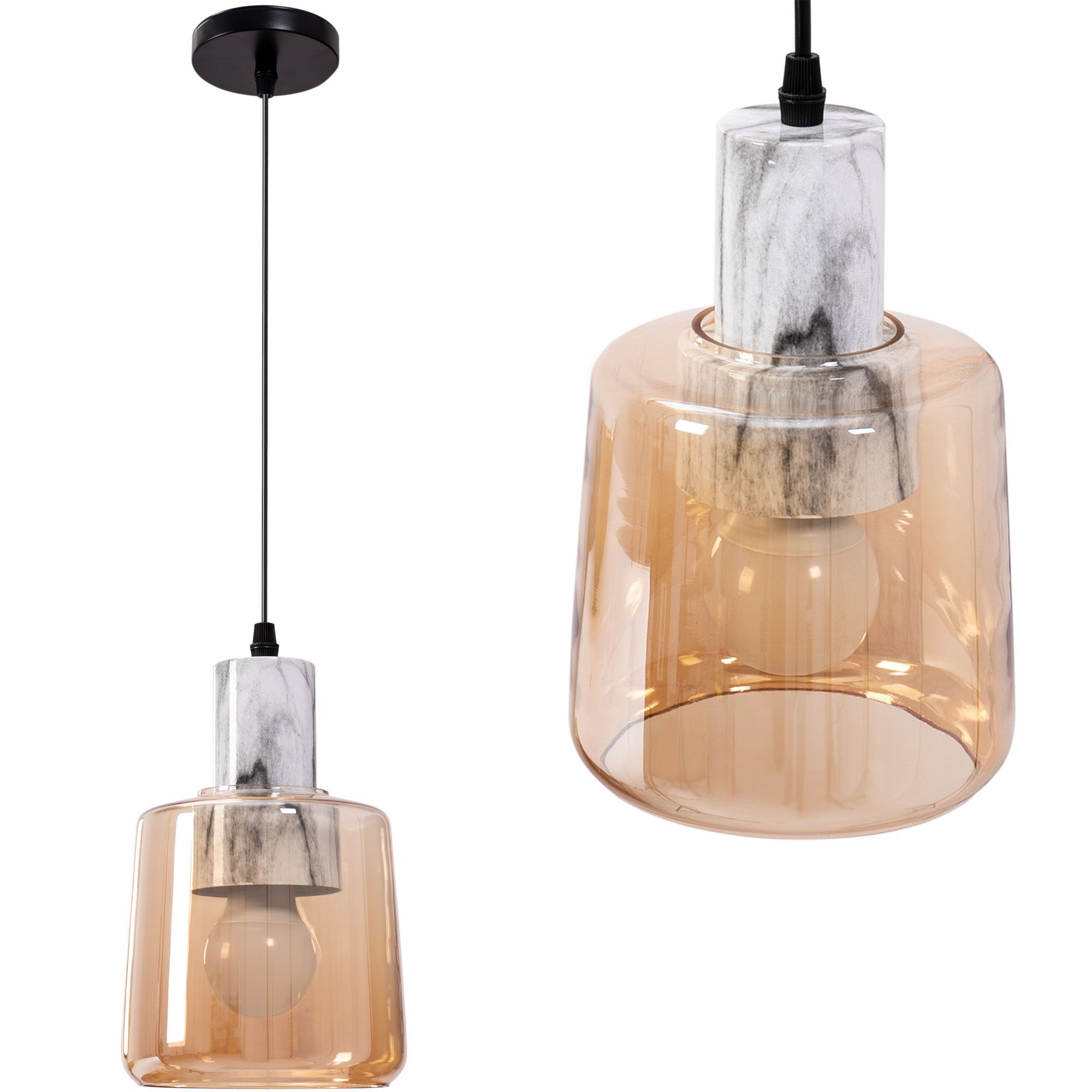 TOOLIGHT hængende loftlampe APP1011-1CP Beige 15x10x22,5cm