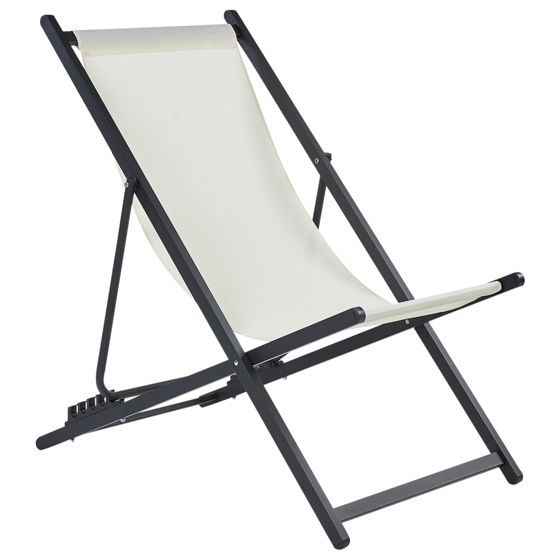 Klap dækstol LOCRI II Metal Lys Beige
