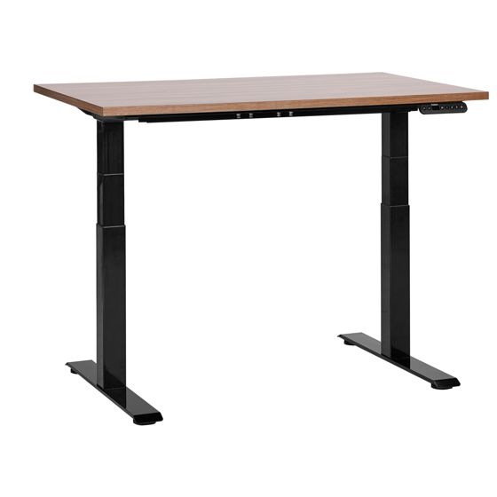 Elektrisk justerbart hæve sænkebord DESTINES 120 cm 72 cm Brun/sort