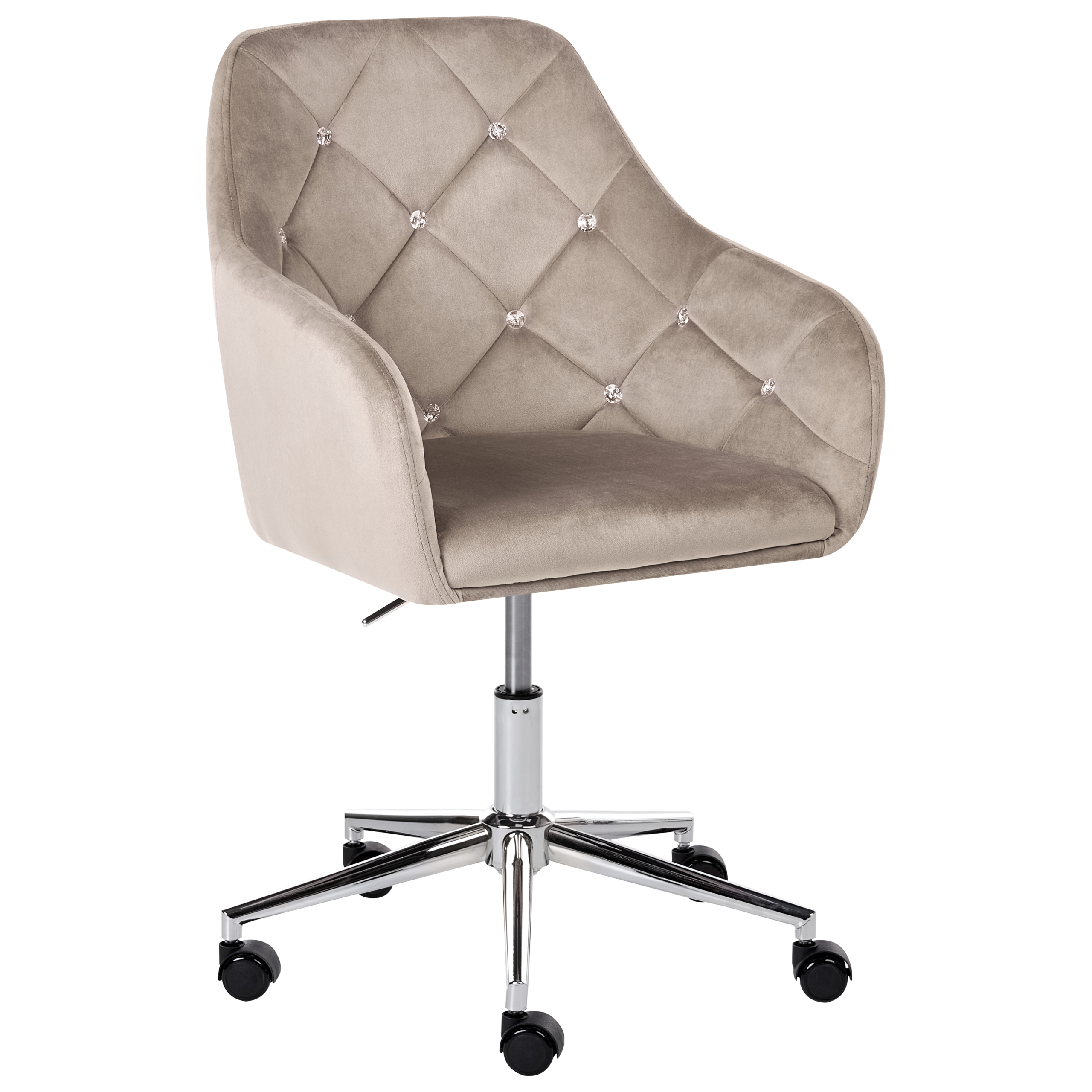 Skrivebordsstol VELORIA Velour Beige