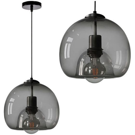 TOOLIGHT hængende loftlampe APP1027-1CP Sort 22x25x22cm