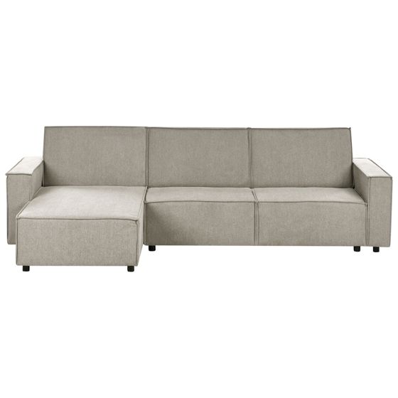 Hjørnesovesofa ROMEDAL II Beige Højrevendt