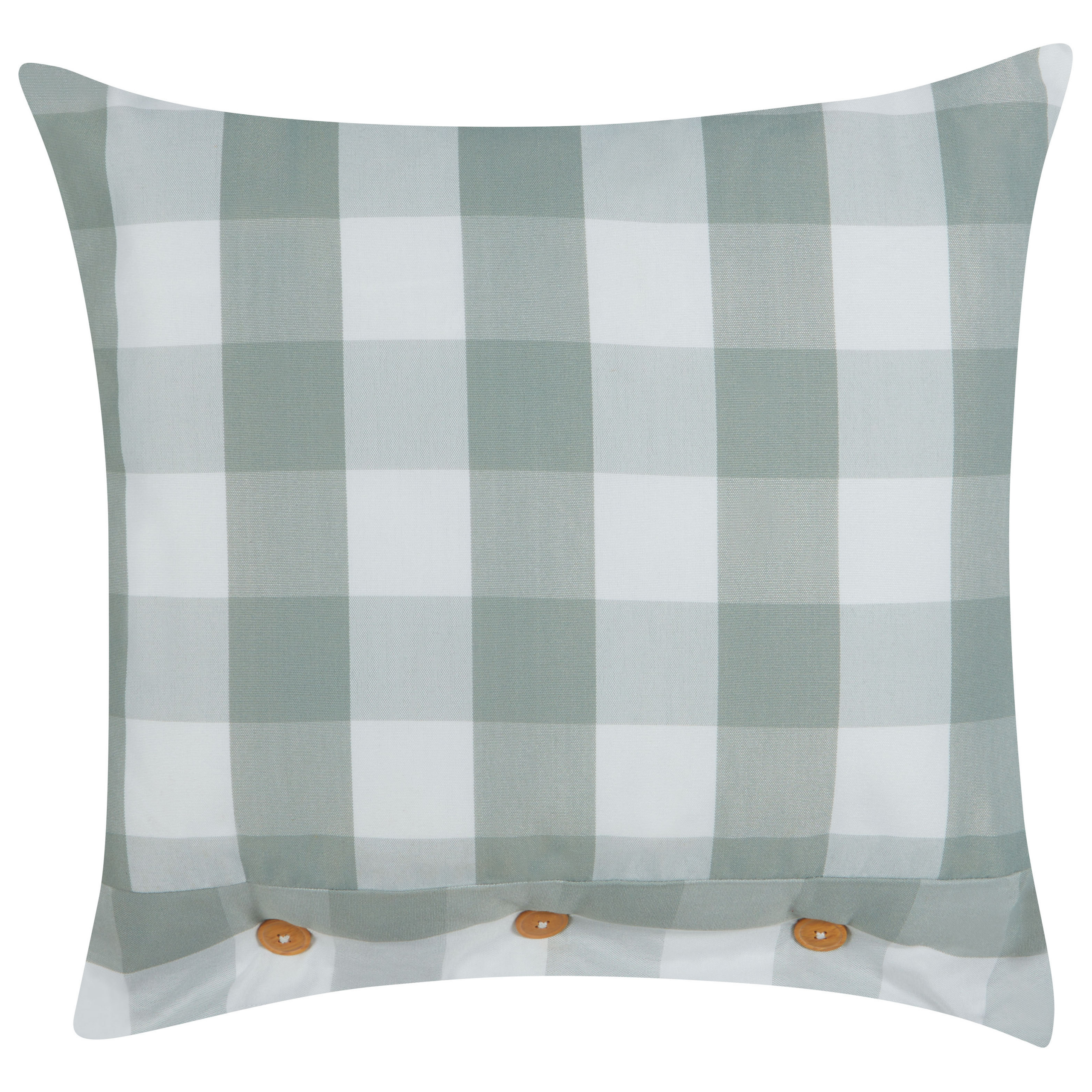 Pyntepude TAMNINE 45 x 45 cm Mintgrøn Ternet mønster