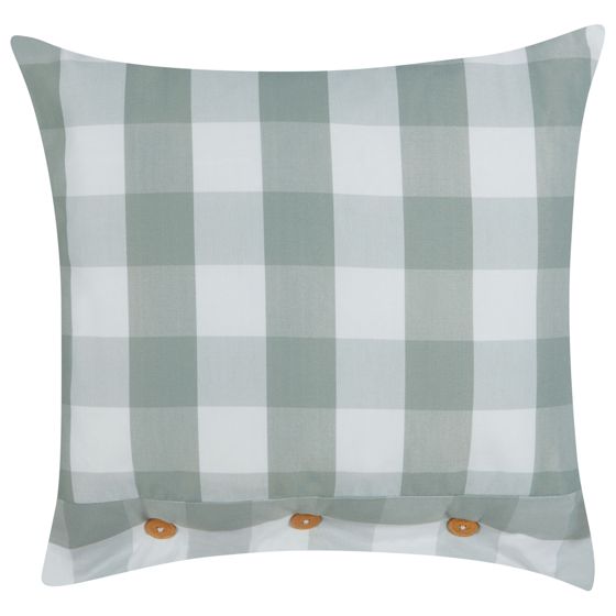 Pyntepude TAMNINE 45 x 45 cm Mintgrøn Ternet mønster
