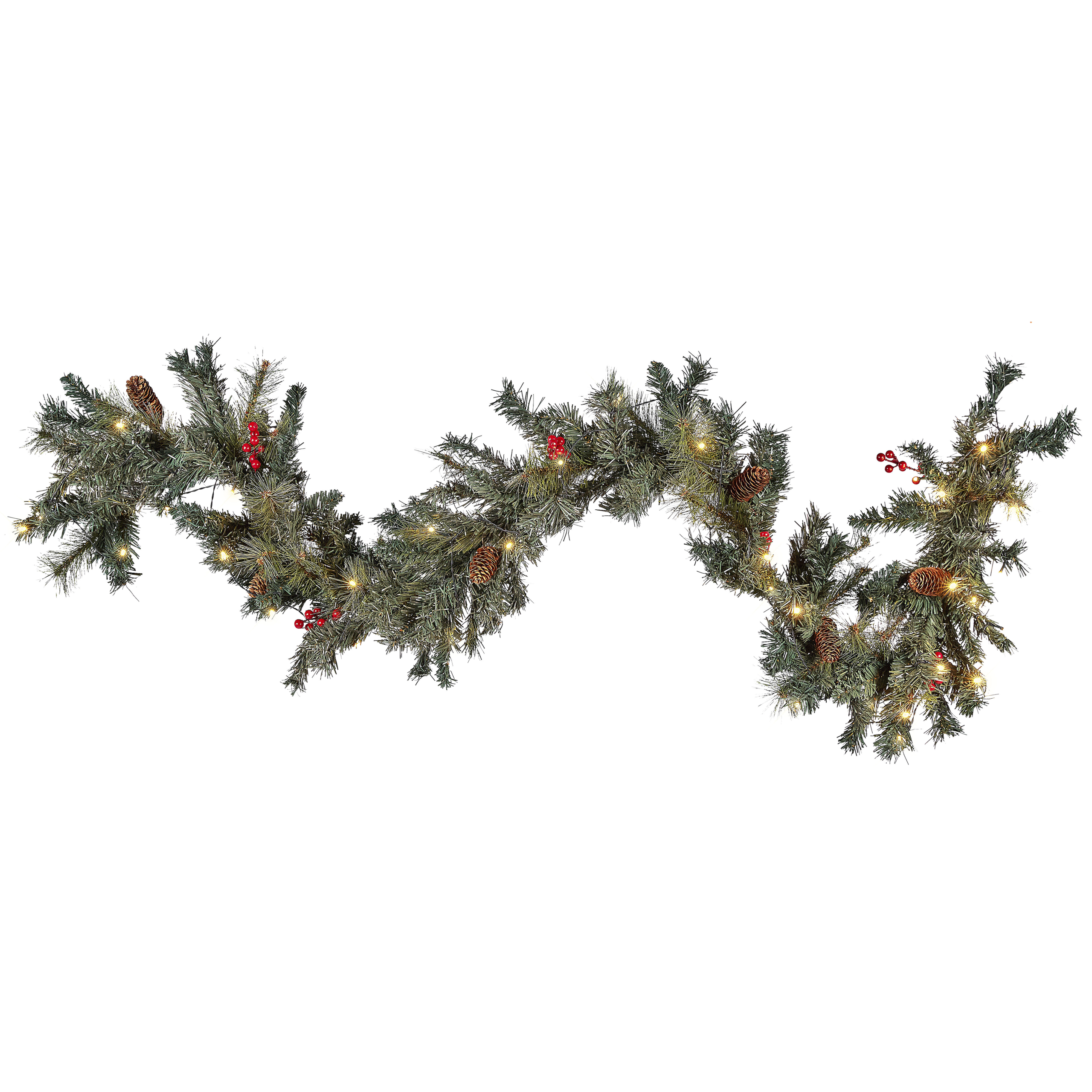 Juleguirlande LED TENALA 180 cm Grøn