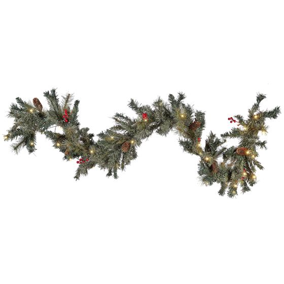 Juleguirlande LED TENALA 180 cm Grøn