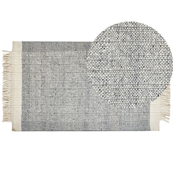 Gulvtæppe TATLISU Grå 80 x 150 cm Uld