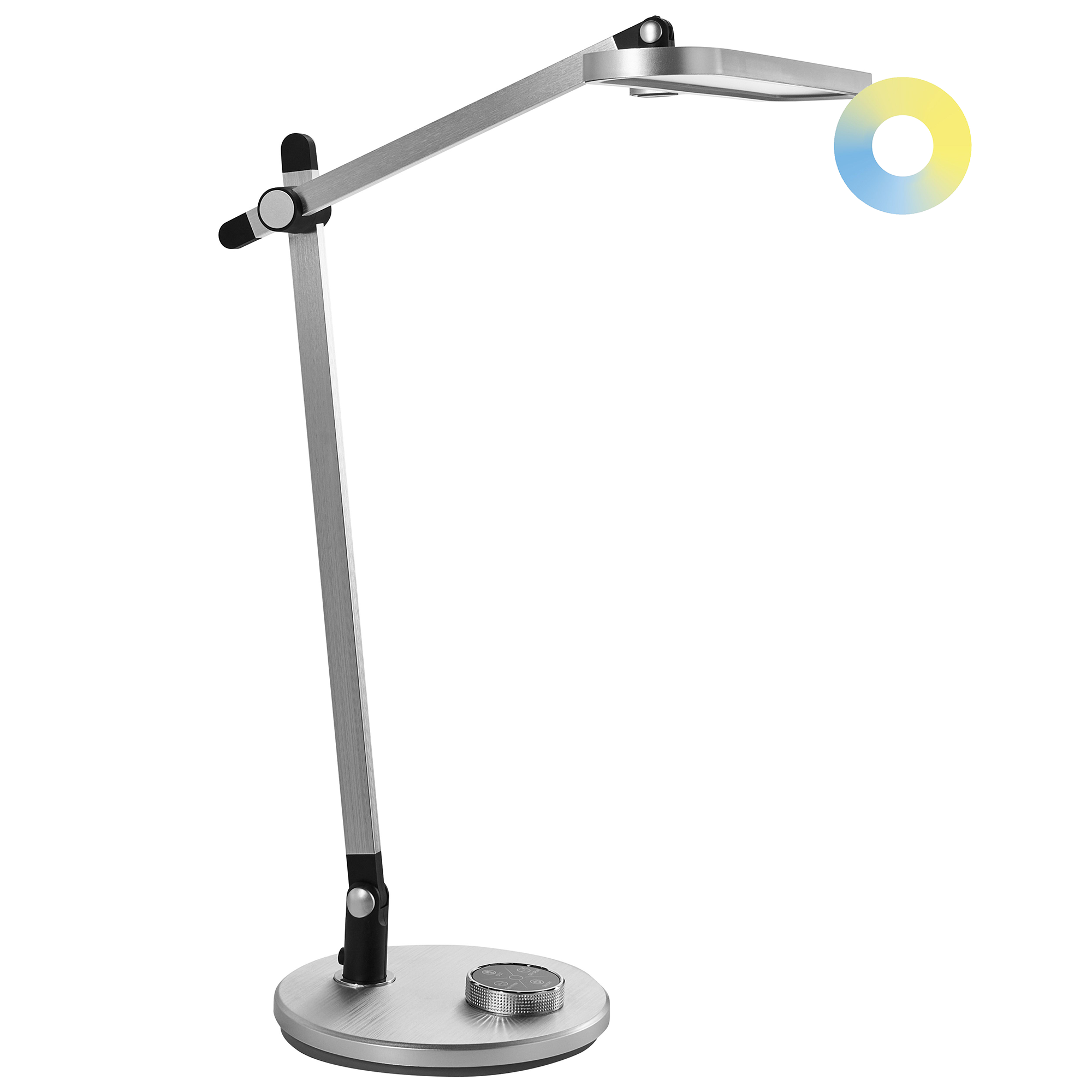 LED skrivebordslampe HYDRUS Med dæmpning Sølv