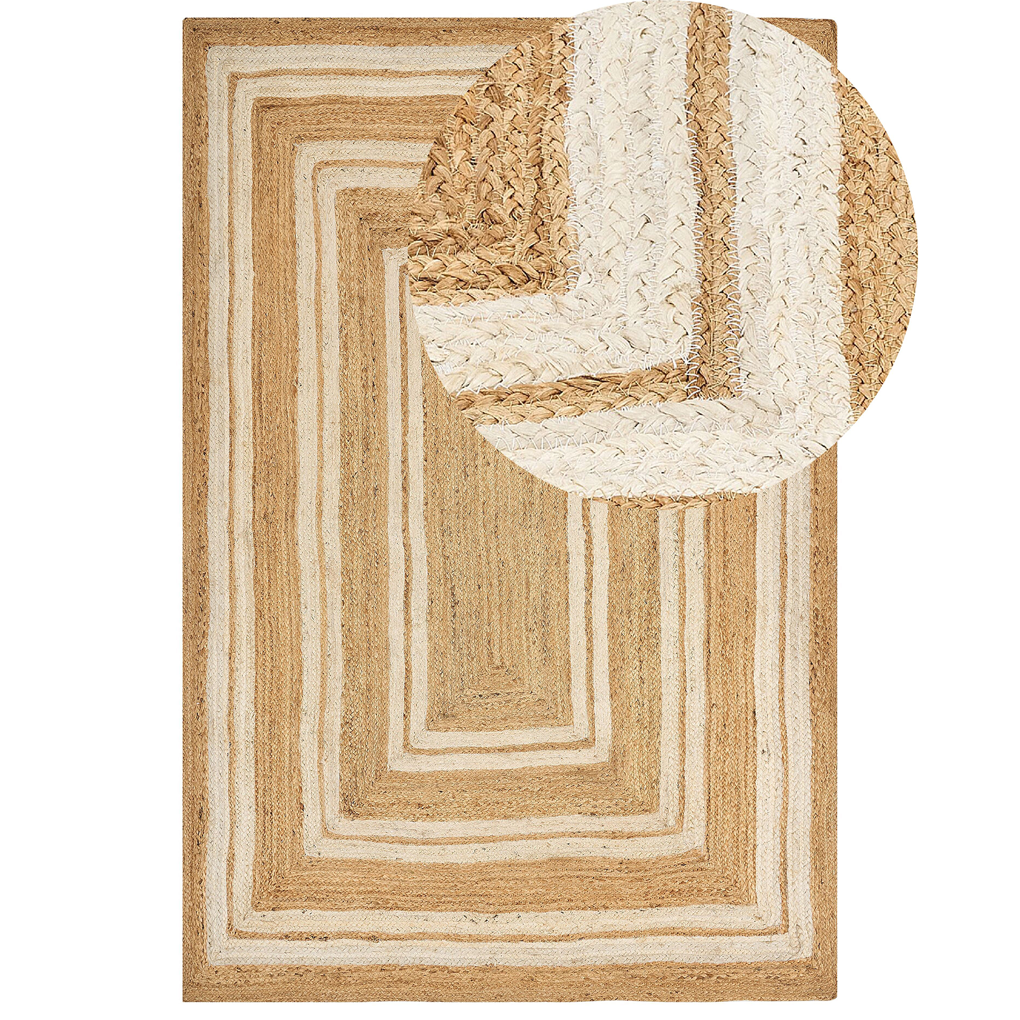 Gulvtæppe ELMALI Beige 200 x 300 cm Jute