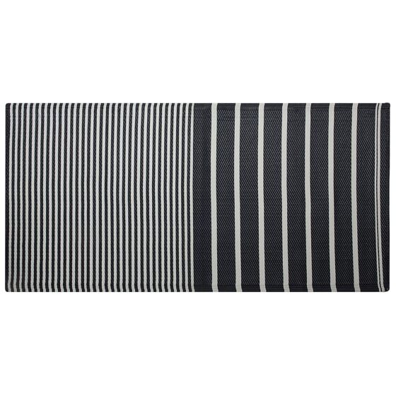 Udendørstæppe HALDIA Sort 90 x 180 cm