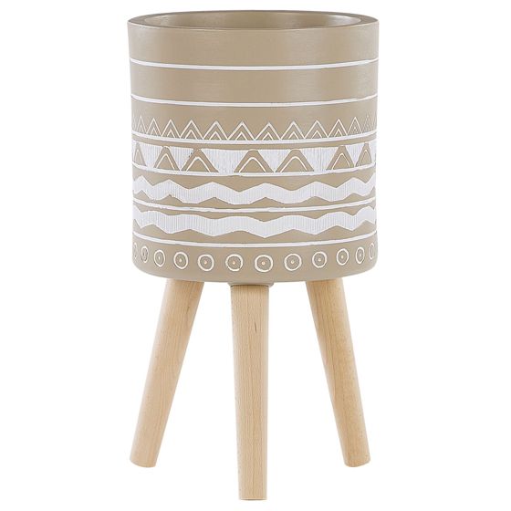 Forhøjet plantekrukke MILINA 30 cm Beige