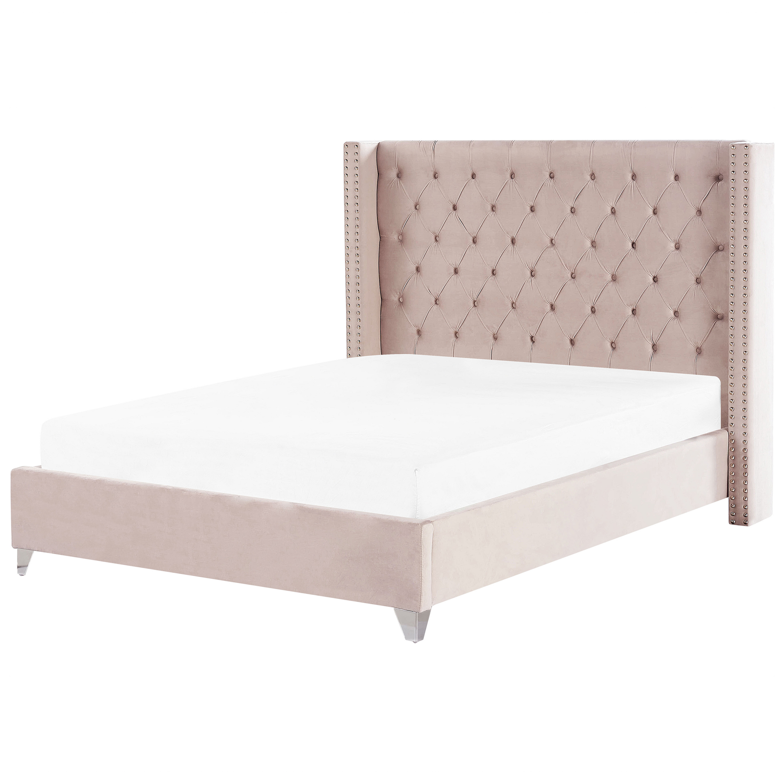 Seng Velour LUBBON 180 x 200 cm Pastellrosa