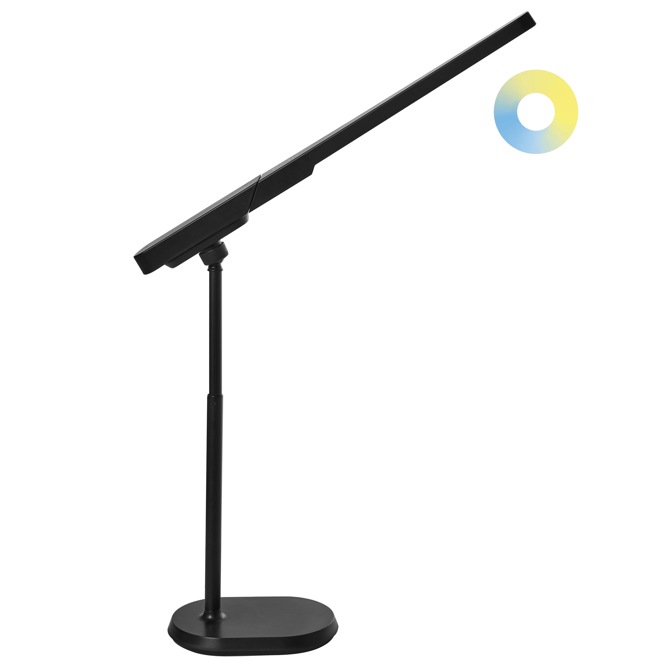 LED skrivebordslampe TUCANA Med dæmpning Sort