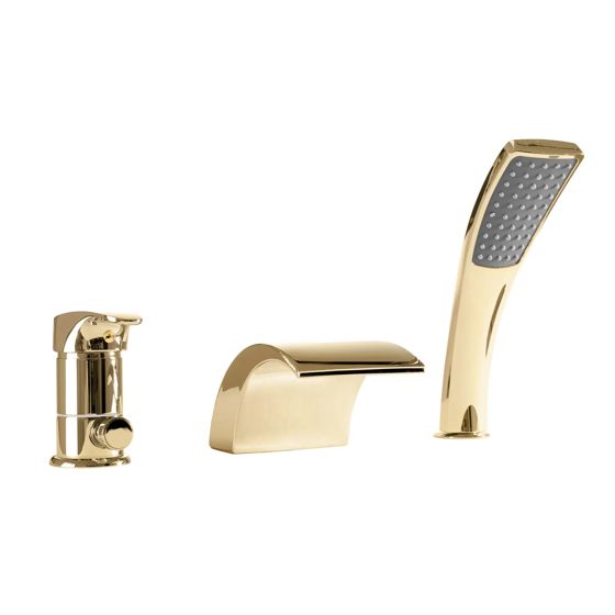 REA badekarsarmatur RIVEN Guld, 10x14x11cm