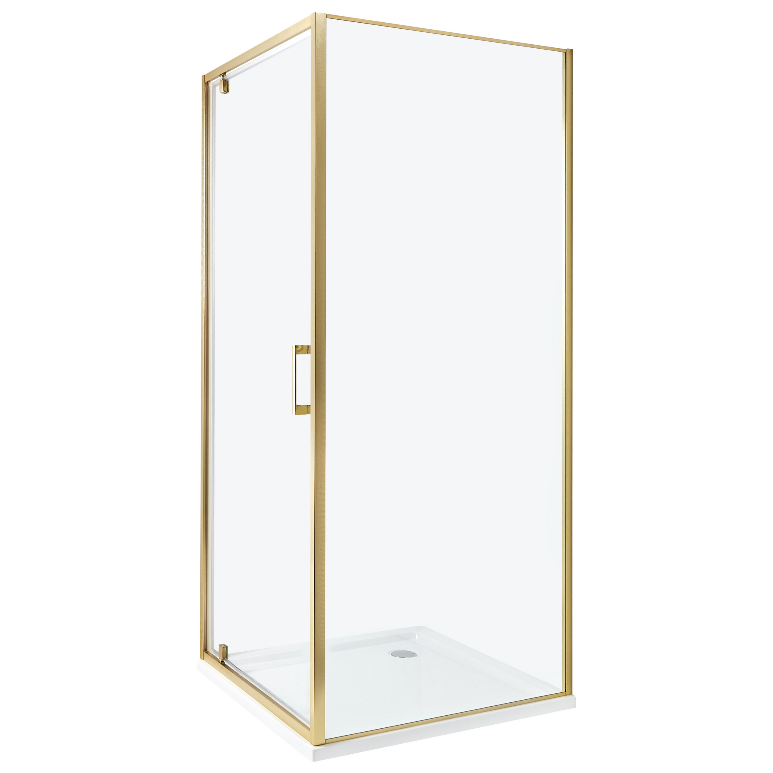 Brusekabine DARLI 80 x 80 x 185 cm Guld