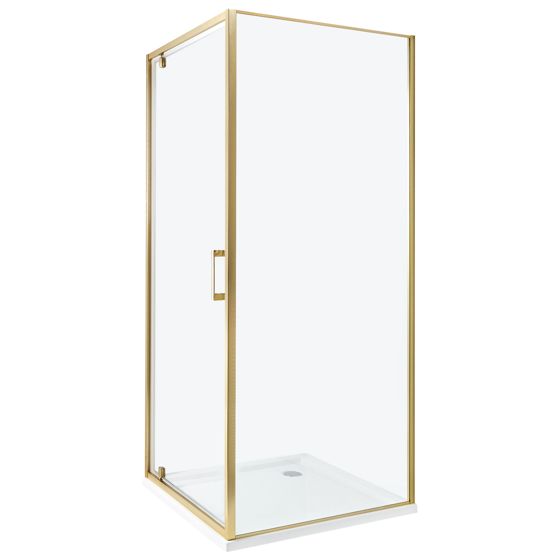 Brusekabine DARLI 80 x 80 x 185 cm Guld