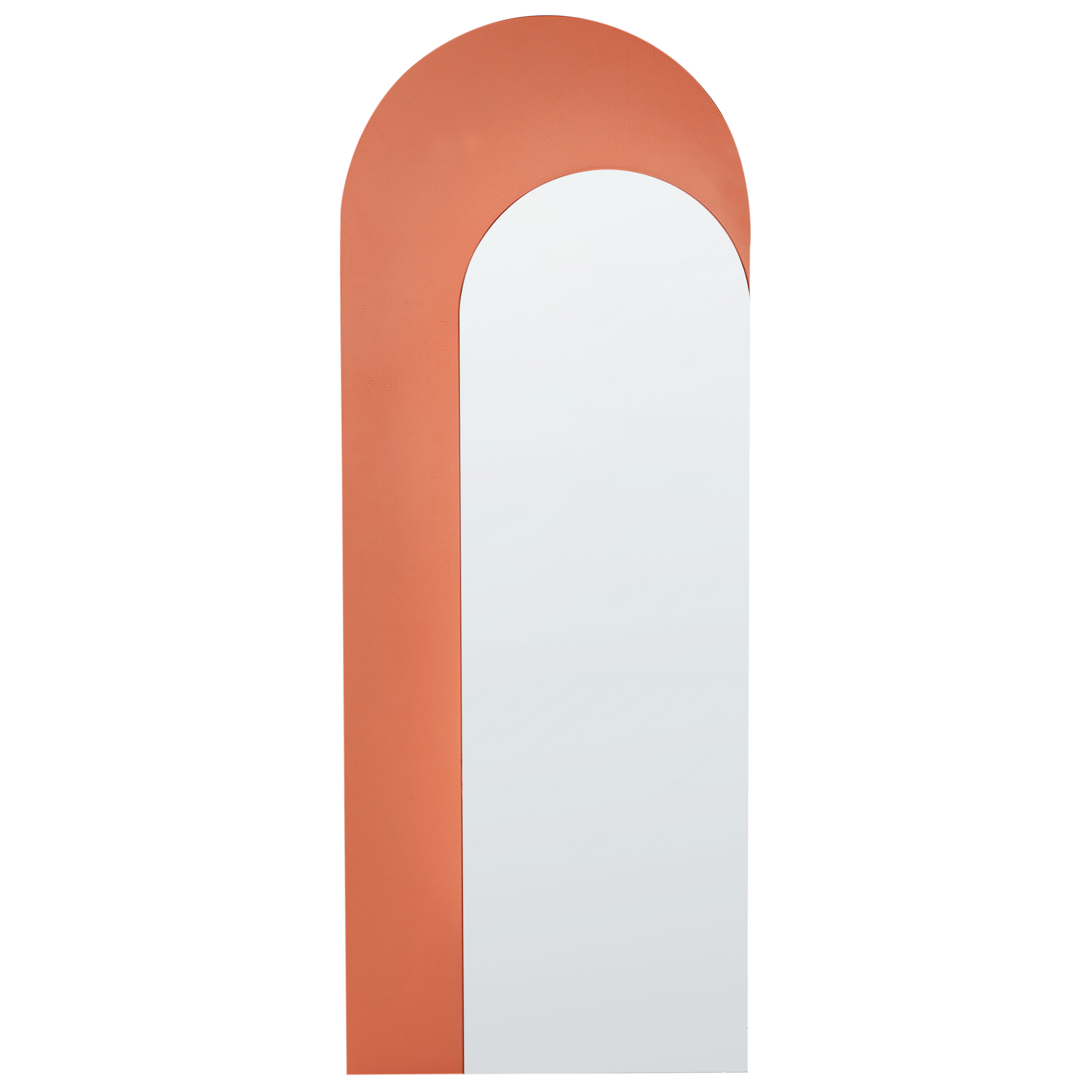 Vægspejl GROISES 55 cm 140 cm Orange