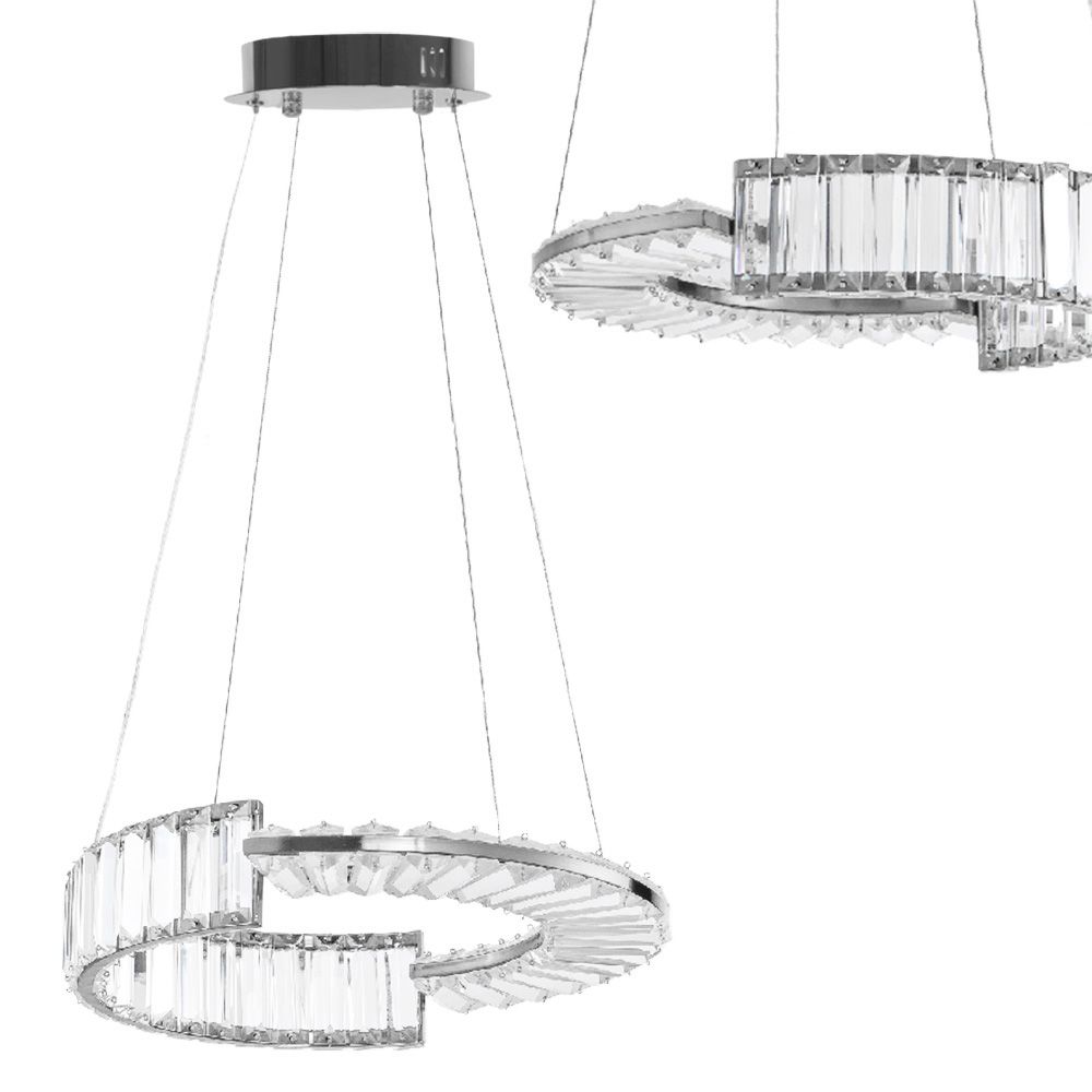 TOOLIGHT hængende loftlampe LED APP1527-CP40 Krom 40x40x90cm
