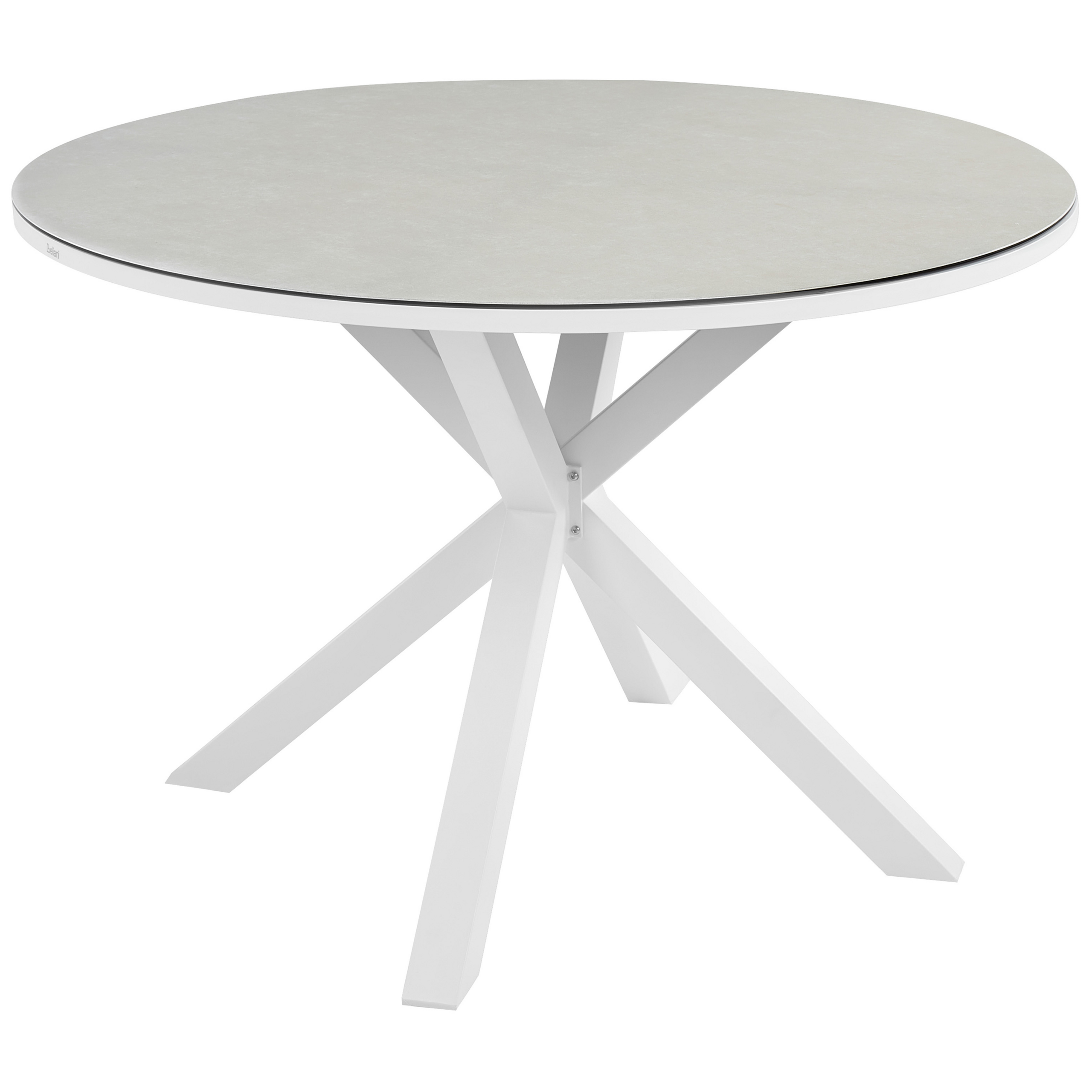 Havebord MALETTO 120 cm 120 cm Glas Brungrå