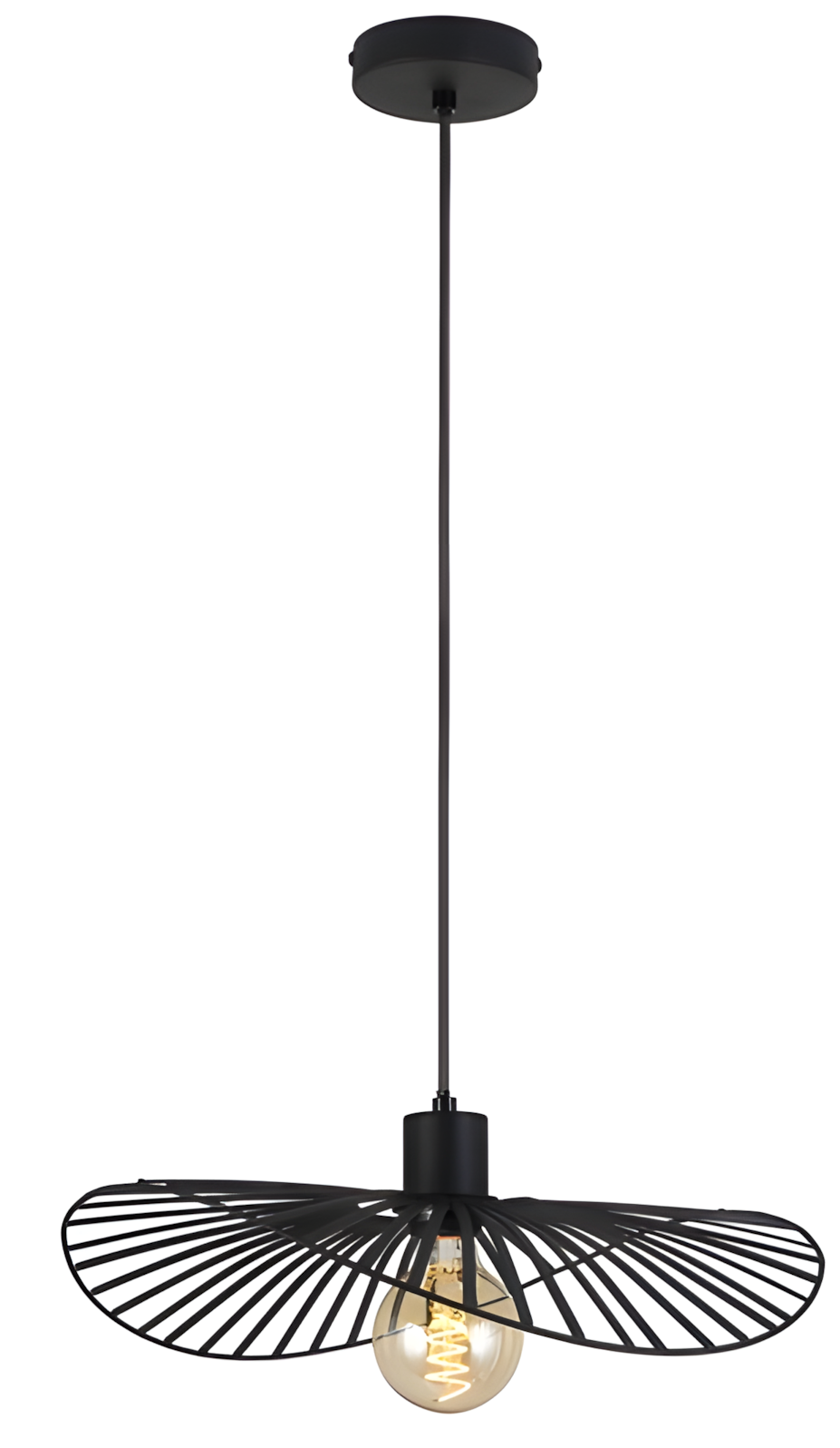 TOOLIGHT hængende loftlampe APP1840-1CP Sort 41x41x10cm