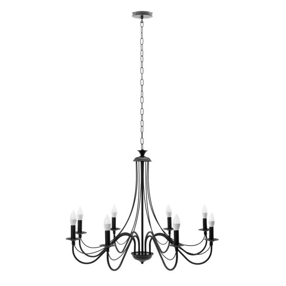 TOOLIGHT hængende loftlampe APP648-8CP Sort 60x60x110cm