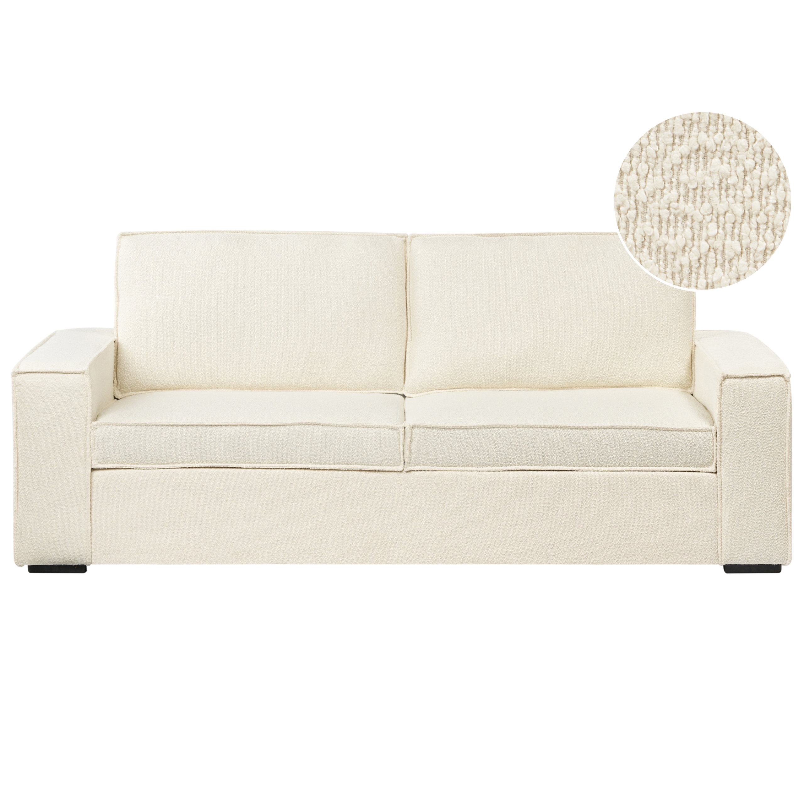 Sovesofa 3 personers VUOKATTI Boucle Cremehvid